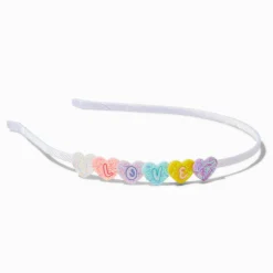 Claire's Club ''Love'' Glitter Heart Headband