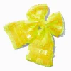 Claire's Club Yellow Square Sequin Hair Bow Clip