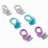 Claire's Jewel Tone Mixed Hair Ties - 6 Pack