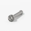 Clear Crystal Titanium Nose Piercing Kit with Ear Care Solution