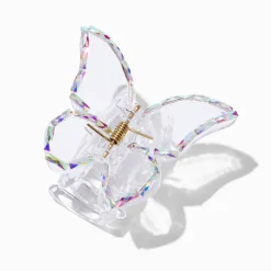 Clear Iridescent Butterfly Hair Claw