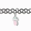 Color-Changing Mystical Gem Pendant Black Tattoo Choker Necklace