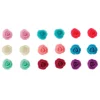 Cool Tone Carved Rose Stud Earrings - 9 Pack