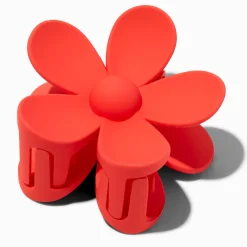 Coral Flower Medium Hair Claw