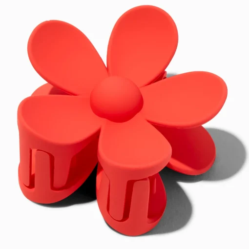 Coral Flower Medium Hair Claw