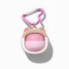 Cotton Candy Cat Carabiner Lip Balm Keychain