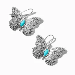 Cowgirl Butterfly Drop Earrings