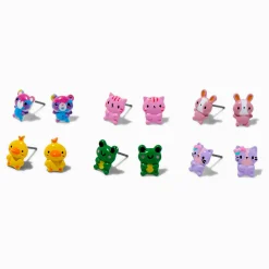 Critter Stud Earrings - 6 Pack