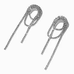 Crystal Knotted Drop Earrings