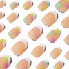 Daisy French Stiletto Press On Vegan Faux Nail Set - 24 Pack