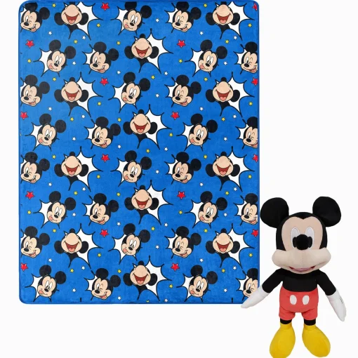 Disney Mickey Mouse Hugger Pillow & Silk Touch Throw Set