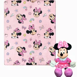 Disney Minnie Mouse Hugger Pillow & Silk Touch Throw Set