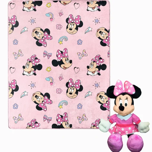 Disney Minnie Mouse Hugger Pillow & Silk Touch Throw Set