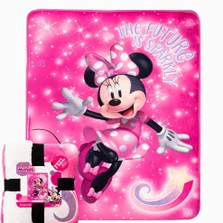 Disney Minnie Mouse Oversized Silk Touch Sherpa Throw Blanket