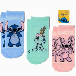 Disney Stitch BFF No-Show Socks - 3 Pack