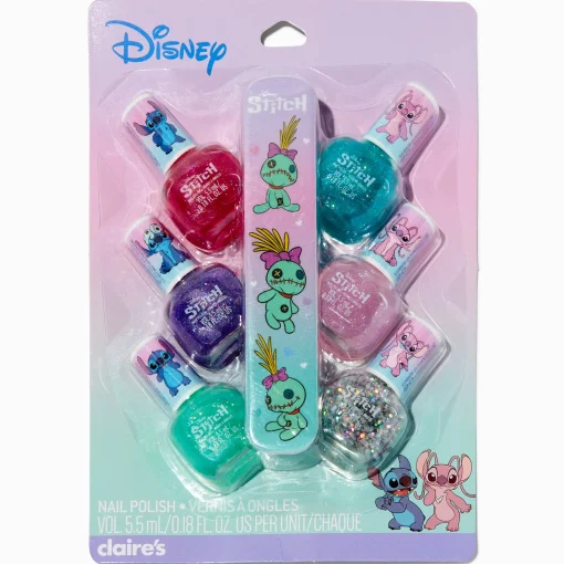 Disney Stitch Claire's Exclusive BFF Nail Polish Set - 7 Pack