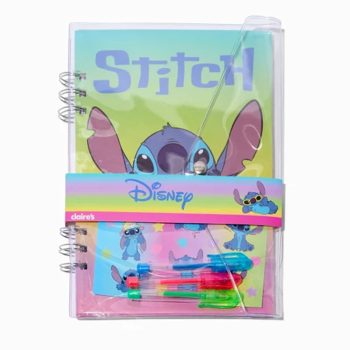 Disney Stitch Claire's Exclusive Summer Spiral Notebook & Stationery Set