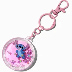 Disney Stitch Pink Water-Filled Keychain