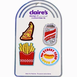 DIY American Food Stick-On Patches - 4 Pack