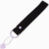 DIY Black Canvas Wristlet Keychain