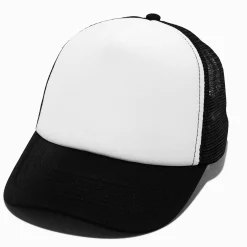 DIY Black Trucker-Style Hat
