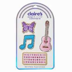 DIY Music Stick-On Patches - 3 Pack