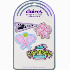 DIY Sporty Stick-On Patches - 4 Pack