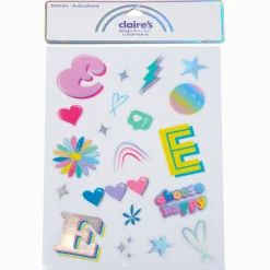 DIY 'E' Initial Stickers