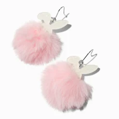 Easter Bunny Ears Pom Pom Drop Earrings