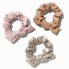 Faux Leather Knotted Hair Scrunchies - 3 Pack