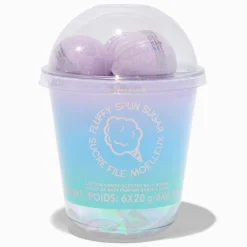 Fluffy Spun Sugar Bath Bomb Set - 6 Pack