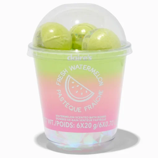 Fresh Watermelon Bath Bomb Set - 6 Pack