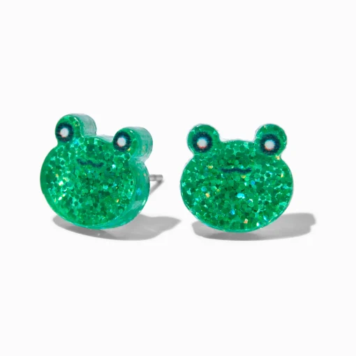 Frog Acrylic Stud Earrings