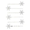 Frosted Flower Bobby Pins - 6 Pack