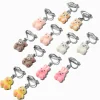 Fuzzy Animal 0.5" Clip-On Drop Earrings - 6 Pack