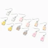 Fuzzy Animal 0.5" Drop Earrings - 6 Pack