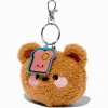 Fuzzy Bear Plush Keychain