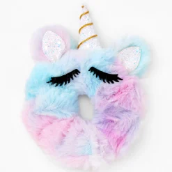 Fuzzy Ombré Unicorn Hair Scrunchie