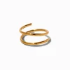 20G Gold-tone Stainless Steel Spiral Nose Stud