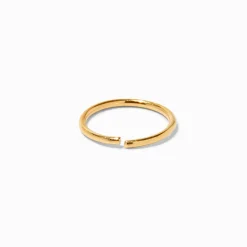 20G Gold-tone Titanium Hoop Nose Ring