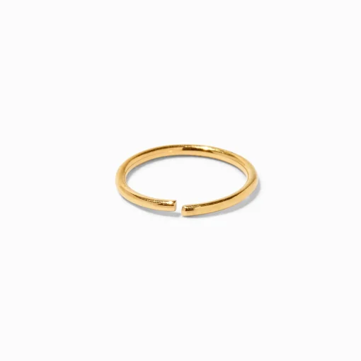 20G Gold-tone Titanium Hoop Nose Ring