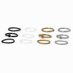 20G Mixed BioFlex® Nose Rings - 12 Pack
