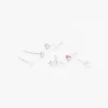 22G Sterling Silver Celestial Mixed Nose Rings - 6 Pack