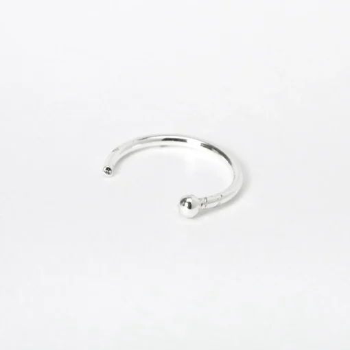 22G Sterling Silver Open Nose Ring