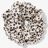Giant Cream Animal Print Hair Scrunchie