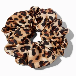 Giant Leopard Print Hair Scrunchie
