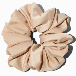 Giant Nude Silky Hair Scrunchie