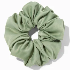 Giant Silky Sage Green Hair Scrunchie