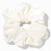 Giant White Silky Hair Scrunchie