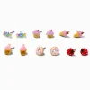 Glitter Sweets Stud Earrings - 6 Pack